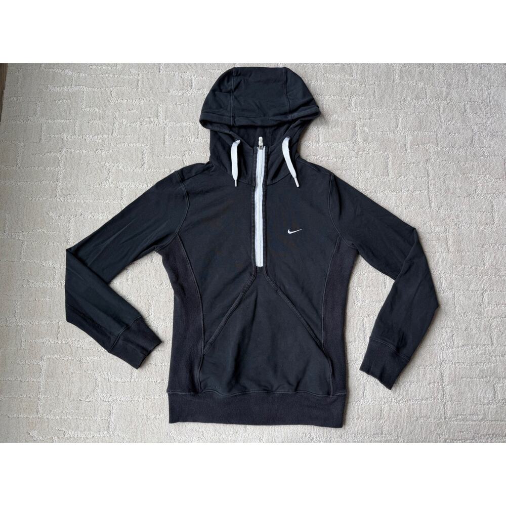 Nike Dri Fit Running 1/2 Zip Hoodie Pullover Sweatshirt Womens